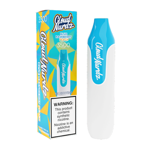 Cloud Nurdz Blue Raspberry Peach Disposable