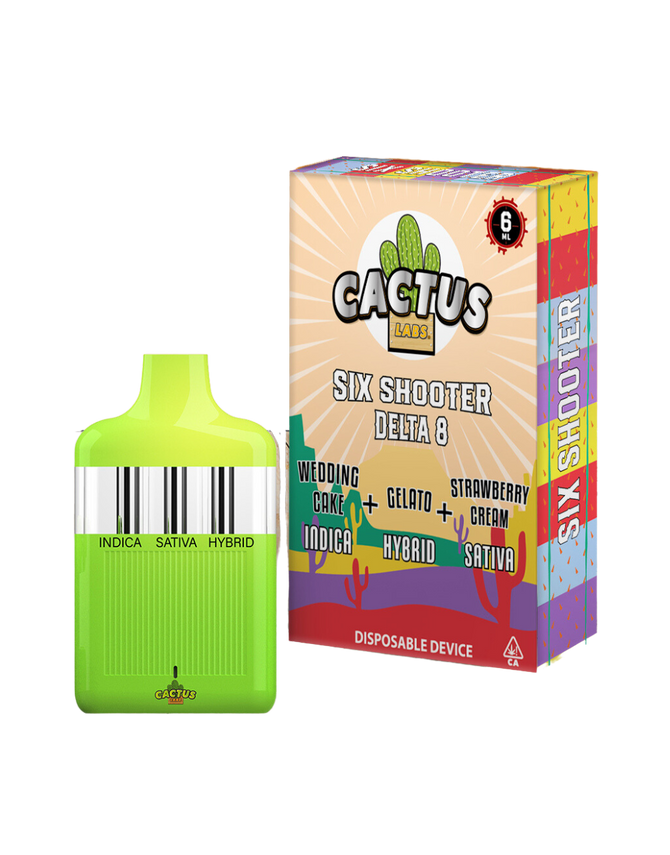Cactus Labs 6G Six Shooter 3-in-1 Disposable Delta 8 5CT